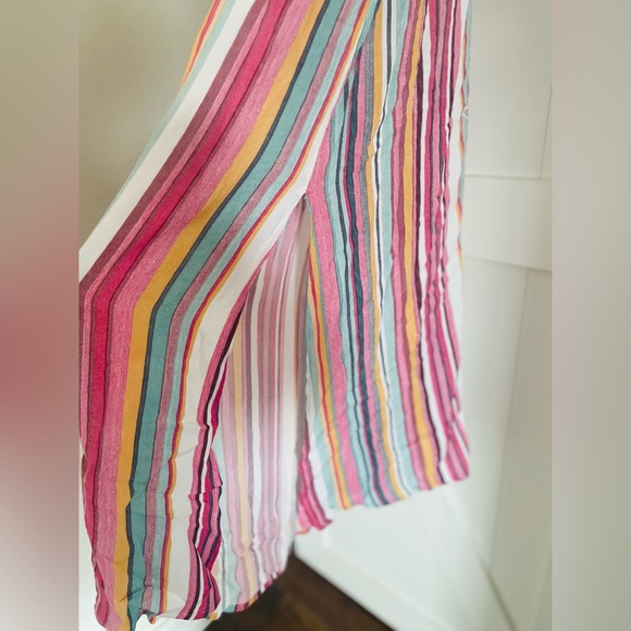 Andree by Unit Boho Embroidered Candy Striped Maxi Dress Duster - Picture 9 of 9